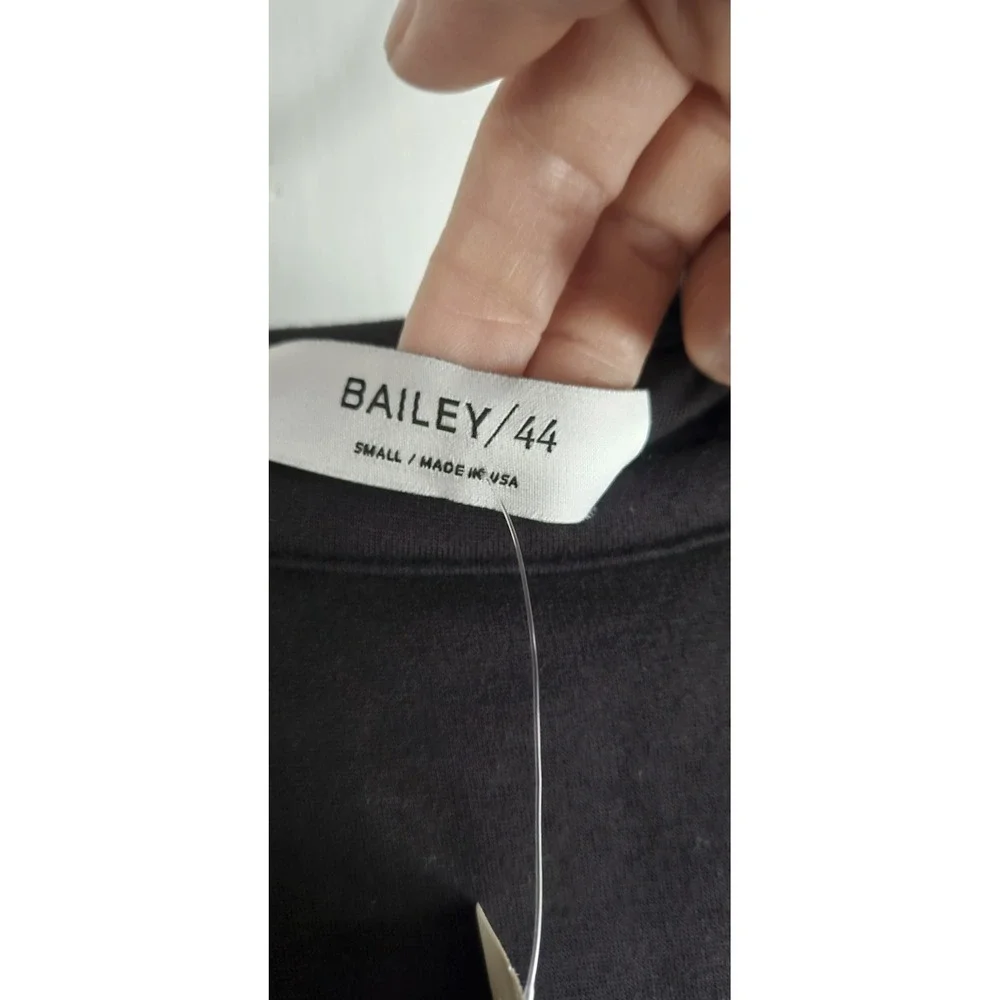NWT  BAILEY/44 woman Sz Small black green plaid‎ dress made in USA